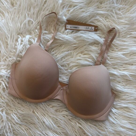 Skims Fits Everybody T-shirt Bra Clay Size 32D - Picture 3 of 7